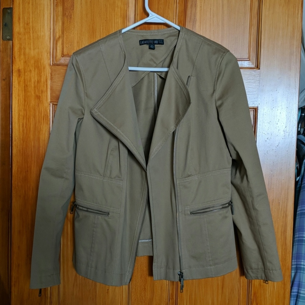 Lafayette 148 New York "Autumn" Chai Twill Jacket